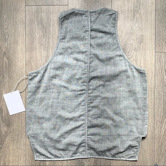 Free People One Teaspoon Dirty Work Tank Top Sleeveless Lace Up Grey XXS - Picture 12 of 17